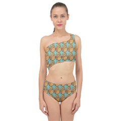 Owl Bird Pattern Spliced Up Two Piece Swimsuit by Grandong