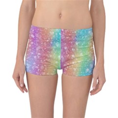 Rainbow Colors Spectrum Background Reversible Boyleg Bikini Bottoms by Ravend