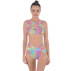 Rainbow Colors Spectrum Background Bandaged Up Bikini Set  by Ravend