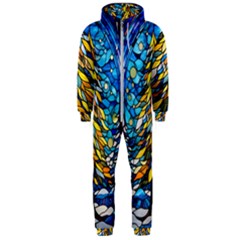 Stained Glass Winter Hooded Jumpsuit (men) by Vaneshop