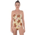 Gingerbread Christmas Time Tie Back One Piece Swimsuit View1