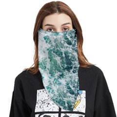 Blue Ocean Waves Face Covering Bandana (triangle) by Jack14