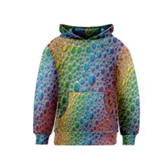 Bubbles Rainbow Colourful Colors Kids  Pullover Hoodie by Amaryn4rt