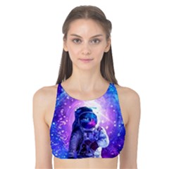 The Cosmonaut Galaxy Art Space Astronaut Tank Bikini Top by Pakjumat