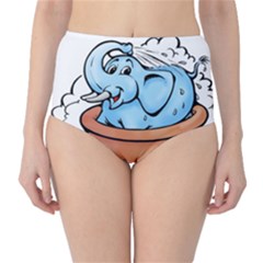 Elephant Bad Shower Classic High-waist Bikini Bottoms by Amaryn4rt