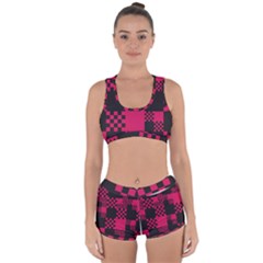 Cube Square Block Shape Creative Racerback Boyleg Bikini Set by Amaryn4rt