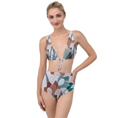 Flowers Plants Leaves Foliage Tied Up Two Piece Swimsuit