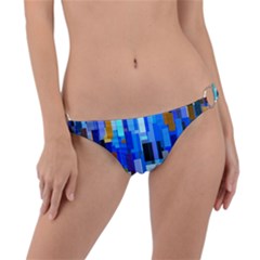 Color Colors Abstract Colorful Ring Detail Bikini Bottoms by Sarkoni