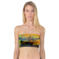 London Tower Abstract Bridge Bandeau Top by Amaryn4rt
