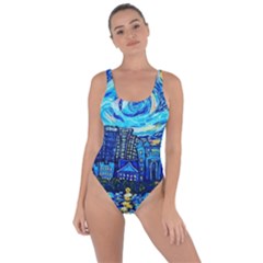 Starry Night Van Gogh Painting Art City Scape Bring Sexy Back Swimsuit by Modalart