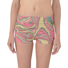 Pattern Glitter Pastel Layer Boyleg Bikini Bottoms by Pakjumat