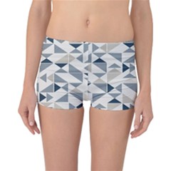Geometric Triangle Modern Mosaic Reversible Boyleg Bikini Bottoms