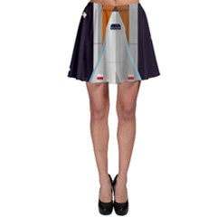 Rocket Space Universe Spaceship Skater Skirt