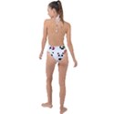 Playing Pandas Cartoons Backless Halter One Piece Swimsuit View2
