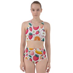 Fruit Sweet Pattern Racer Back Bikini Set by Ravend