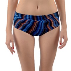 Dessert Waves  pattern  All Over Print Design Reversible Mid-waist Bikini Bottoms by coffeus