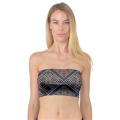 Pattern Floral Leaves Bandeau Top by Ravend