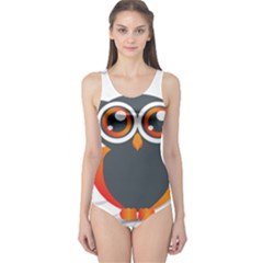 Owl Logo One Piece Swimsuit by Ket1n9