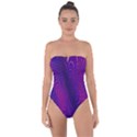 Abstract Fantastic Fractal Gradient Tie Back One Piece Swimsuit View1