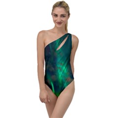 Northern Lights Plasma Sky To One Side Swimsuit by Ket1n9