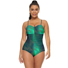 Northern Lights Plasma Sky Retro Full Coverage Swimsuit by Ket1n9