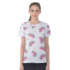 Watermelon Wallpapers  Creative Illustration And Patterns Women s Cotton T-shirt