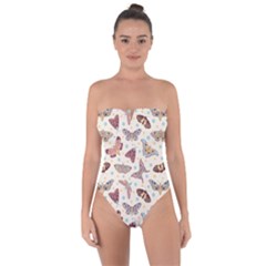 Another Monster Pattern Tie Back One Piece Swimsuit by Ket1n9