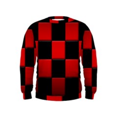 Black And Red Backgrounds- Kids  Sweatshirt