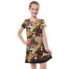 Abundance Of Fruit Severin Roesen Kids  Cross Web Dress