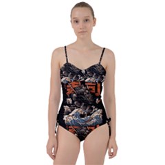 Sushi Dragon Japanese Sweetheart Tankini Set by Bedest