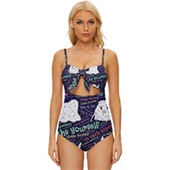 Experience Feeling Clothing Self Knot Front One-piece Swimsuit by Paksenen