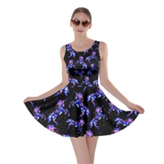 Space Black Stars Unicorn Shadow Skater Dress by CoolDesigns