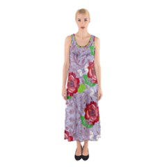 Violet & Paisley Sleeveless Maxi Dress by CoolDesigns