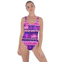 Palm Trees Purple Pink Sunset Bring Sexy Back Swimsuit by CoolDesigns