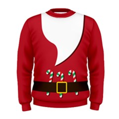 Candy Red & White Santa Mens Sweatshirt by CoolDesigns