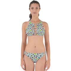 Seamless Pattern With Viruses Perfectly Cut Out Bikini Set by Bedest
