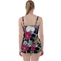 Skull Flowers American Native Dream Catcher Legend Tie Front Two Piece Tankini View2