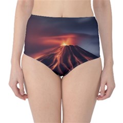 Volcanic Eruption Classic High-waist Bikini Bottoms by Proyonanggan