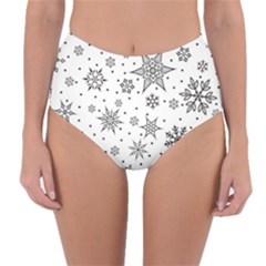 Snowflake-icon-vector-christmas-seamless-background-531ed32d02319f9f1bce1dc6587194eb Reversible High-waist Bikini Bottoms by saad11