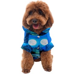 Bright Full Moon Painting Landscapes Scenery Nature Dog Coat by Ndabl3x