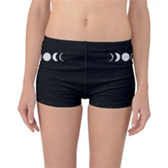 Moon Phases, Eclipse, Black Reversible Boyleg Bikini Bottoms by nateshop