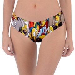 The Simpsons, Cartoon, Crazy, Dope Reversible Classic Bikini Bottoms by nateshop