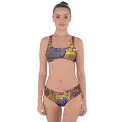 Pattern, Abstract Pattern, Colorful, Criss Cross Bikini Set by nateshop