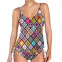Pattern, Colorful, Floral, Patter, Texture, Tiles Tankini Set View1