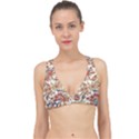Retro Paisley Patterns, Floral Patterns, Background Classic Banded Bikini Top View1
