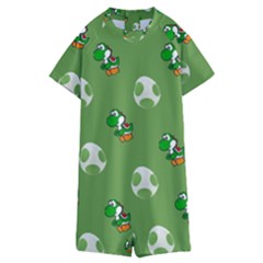 Yoshi Print, Super, Huevo, Game, Green, Egg, Mario Kids  Boyleg Half Suit Swimwear by nateshop