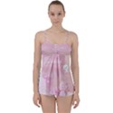 Pink Aesthetic, Clouds, Cute, Glitter, Hello Kitty, Pastel, Soft Babydoll Tankini Top View1