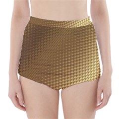 Gold, Golden Background ,aesthetic High-waisted Bikini Bottoms by nateshop