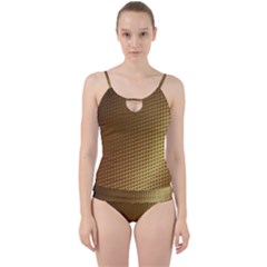Gold, Golden Background ,aesthetic Cut Out Top Tankini Set by nateshop