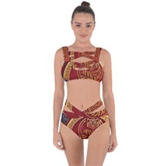 Holiday, Chinese New Year, Year Of The Tiger Bandaged Up Bikini Set  by nateshop